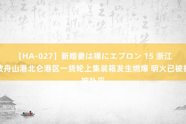 【HA-027】新婚妻は裸にエプロン 15 浙江宁波舟山港北仑港区一货轮上集装箱发生燃爆 明火已被扑灭