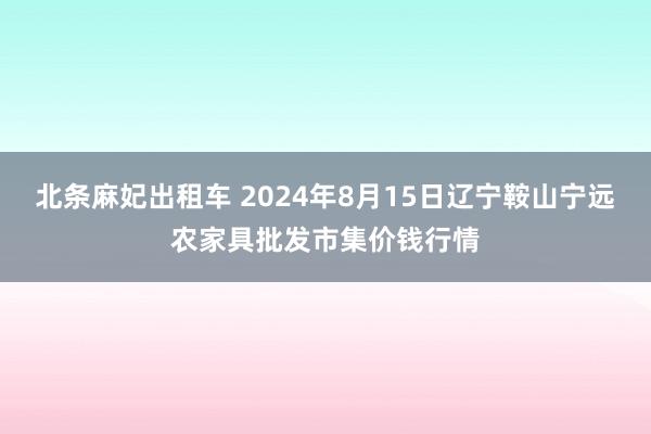 北条麻妃出租车 2024年8月15日辽宁鞍山宁远农家具批发市集价钱行情